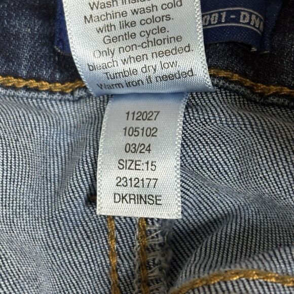 Juniors' Project Indigo Mid-Rise Cargo Straight-Leg Jeans Girls Size 15 - Picture 9 of 10